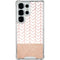 Rose Gold Herringbone Galaxy S25 Ultra Clear Case
